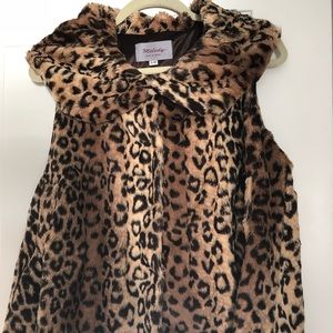 Faux Leopard Vest